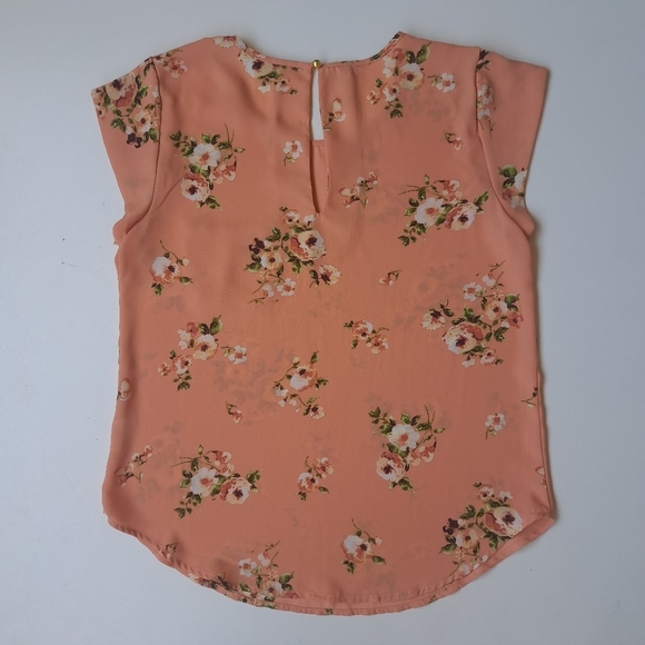 Lily White flowered blouse for women slim size S Polyester‎ - Picture 3 of 10